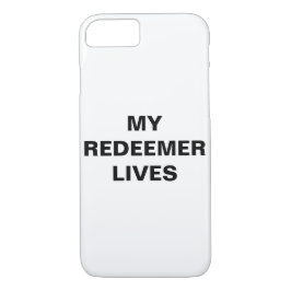 "My Redeemer Lives" Apple iPhone 8/7 Hoesje