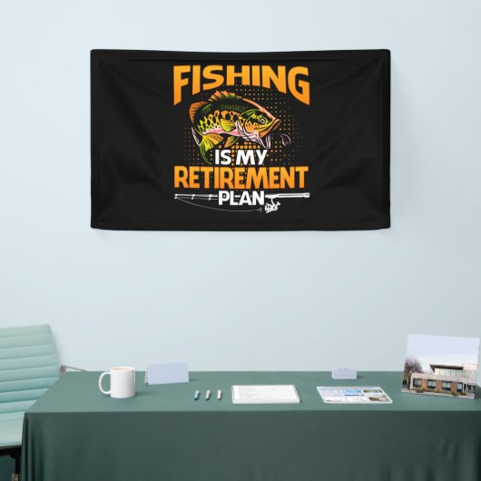 My Retication Plan is Fishing Fly Fishing Retired. Spandoek (Beurs)