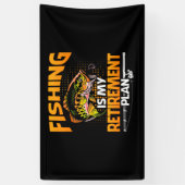 My Retication Plan is Fishing Fly Fishing Retired. Spandoek (Verticaal)