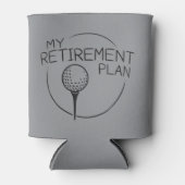 My Retirement Plan Funny Saying Golfing Golfer  Blikjeskoeler (Voorkant)