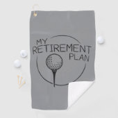 My Retirement Plan Funny Saying Golfing Golfer  Golfhanddoek (Insitu)