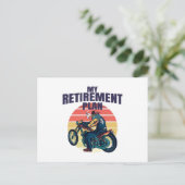 My retirement plan motorcycling briefkaart (Staand voorkant)