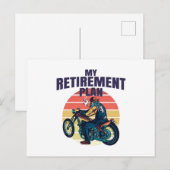 My retirement plan motorcycling briefkaart (Voorkant / Achterkant)