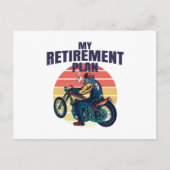 My retirement plan motorcycling briefkaart (Voorkant)