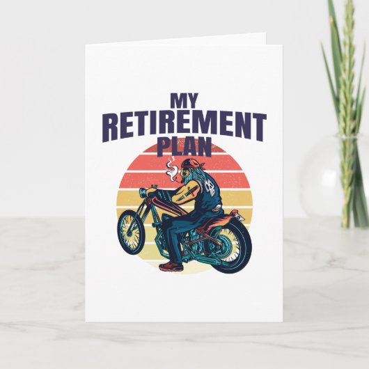 My retirement plan motorcycling kaart (Voorkant)