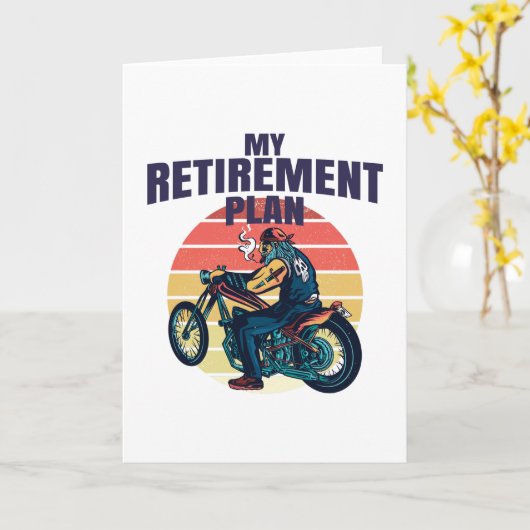 My retirement plan motorcycling kaart (Gele Bloem)