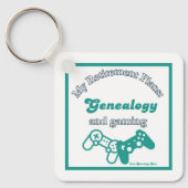 My Retirement Plans: Genealogy and Gaming Sleutelhanger (Voorkant)
