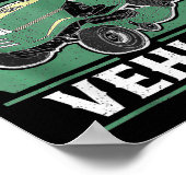 My Retirement Vehicle Funny Riding Lawn Mower Retr Poster (Hoek)