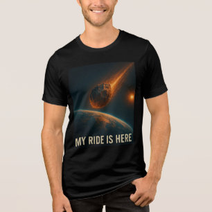 My Ride Is Here beroemd gemaakt door Apocalyptic A Tri-Blend Shirt