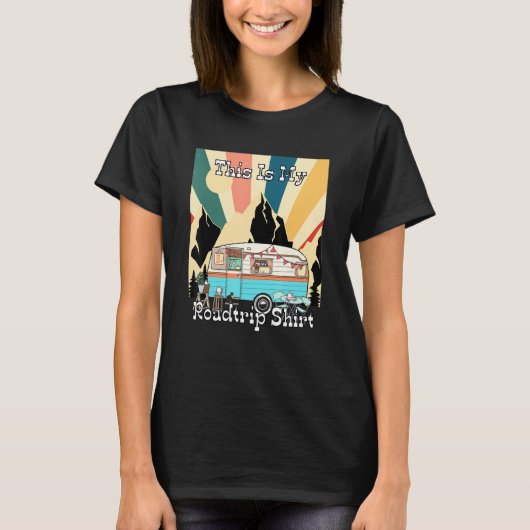 My Roadtrip Retro Rv Camping And Traveler 1 T-shirt (Voorkant)