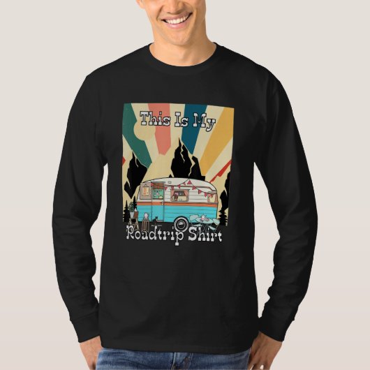 My Roadtrip Retro Rv Camping And Traveler 1 T-shirt (Voorkant)