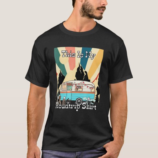 My Roadtrip Retro Rv Camping And Traveler 1 T-shirt (Voorkant)