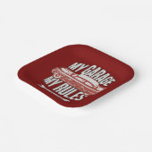 My Rules Classic Red Car Retro Mechanic Papieren Bordje (Gebogen)