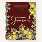 My Sabbath Journal | Floral Scripture Design Notitieboek (Voorkant)