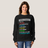 My Schedule Perfect Day Writing Poetry Trui (Voorkant volledig)