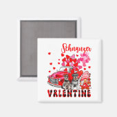 My Schnauzer Is My Valentine Two Dogs With Gnome P Magneet (Voorkant / Achterkant)