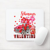 My Schnauzer Is My Valentine Two Dogs With Gnome P Muismat (Met muis)