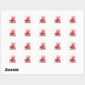 My Schnauzer Is My Valentine Two Dogs With Gnome P Ronde Sticker (Vel)