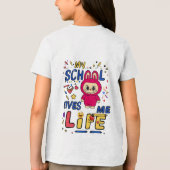 My school gives me Life Tri-Blend Shirt (Achterkant)