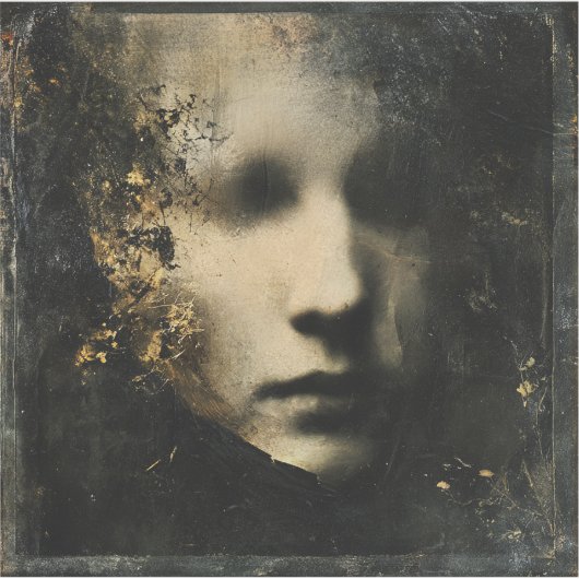 My Shadow Friend — Gothic Fine Art Sticker (Voorkant)