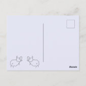 My Sheep Hear My Voice Christian Postcard Briefkaart (Achterkant)