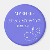 My Sheep Hear My Voice Magnet (Voorkant)