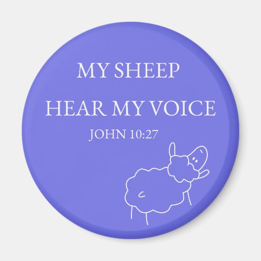My Sheep Hear My Voice Magnet (Voorkant)