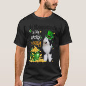 My Sheepadoodle Is My Lucky Charm Cute Dog Patrick T-shirt (Voorkant)