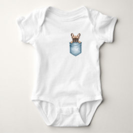 My Sibling is a Frenchie Pocket Baby Bodysuit