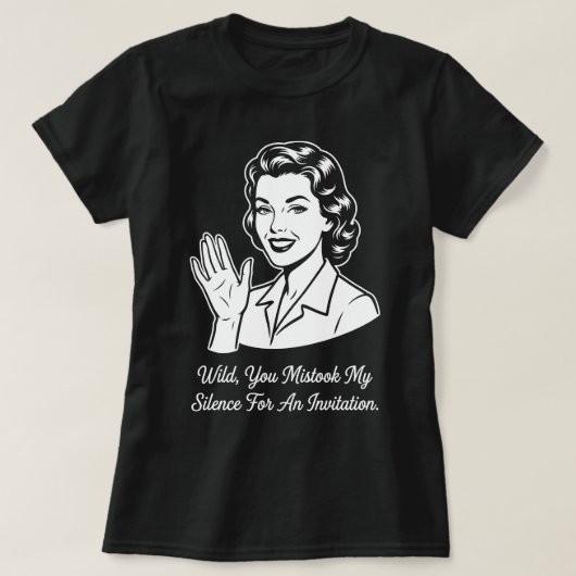 My Silence for Invitation Retro T-shirt (Design voorkant)