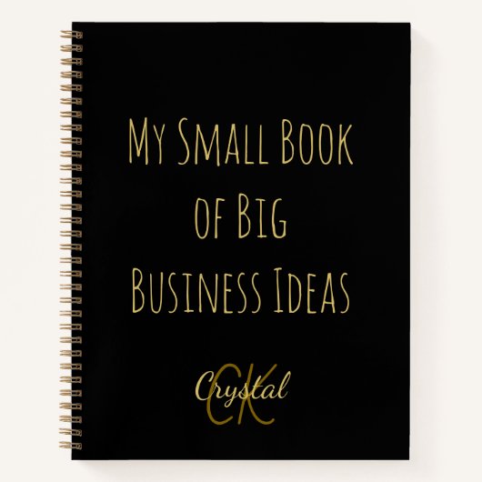 My Small Book of Big Business Ideas Notebook Notitieboek (Voorkant)