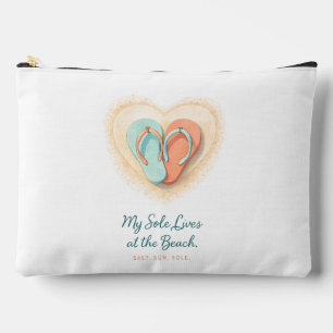 My Sole Lives at the Beach Ritssluiting Zakje Etui