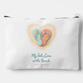 My Sole Lives at the Beach Ritssluiting Zakje Etui (Achterkant)