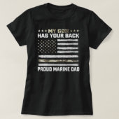 My Son Has Your Back-Marine-Dad Camouflage T-shirt (Design voorkant)