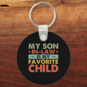 My Son In Law Is My Favorite Child Family Groovy  Sleutelhanger (Voorkant)