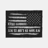 My Son In Law Is My Favorite Child Fathers Day Usa Fleece Deken (Voorkant (Horizontaal))
