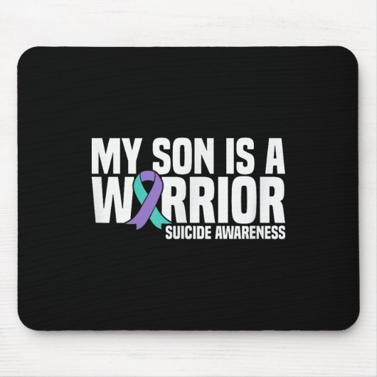 My Son Is A Warrior Suicide Prevention Awareness Muismat (Voorkant)