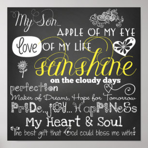 My Son Love and Inspiration Poster