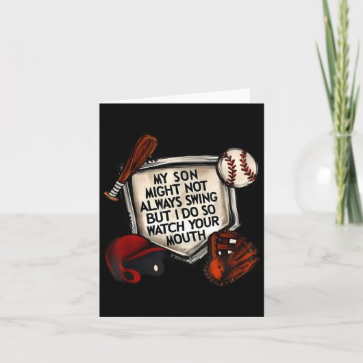 My Son Might Not Always Swing But I Do So Watch Yo Kaart (Voorkant)