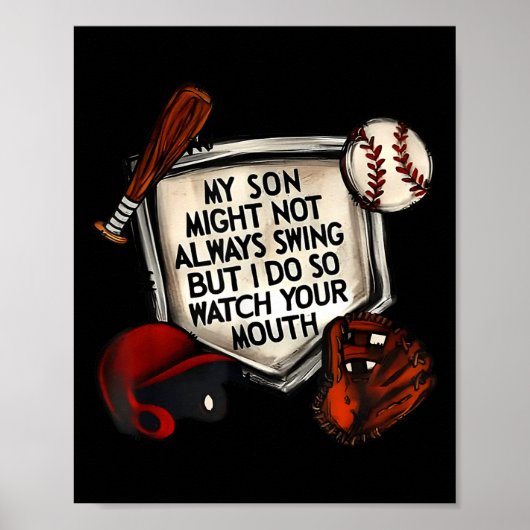 My Son Might Not Always Swing But I Do So Watch Yo Poster (Voorkant)