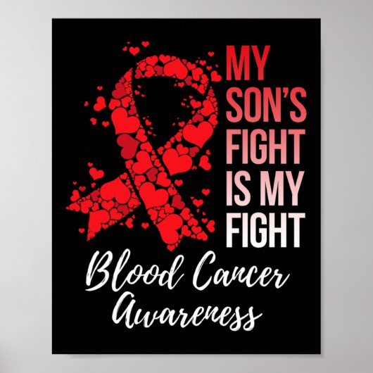 My Son’s Fight Is My Fight Blood Cancer Awareness  Poster (Voorkant)