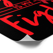 My Son's Fight Is My Fight Blood Cancer Awareness  Poster (Hoek)