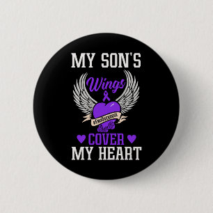 My Sons Wings Hoesje My Heart - Overdosis Bewustzi Ronde Button 5,7 Cm
