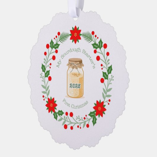 My Sourdough Starter's First Christmas Ornament Kaart (Links)