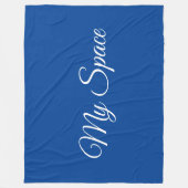 My Space blauw Fleece Deken (Voorkant)