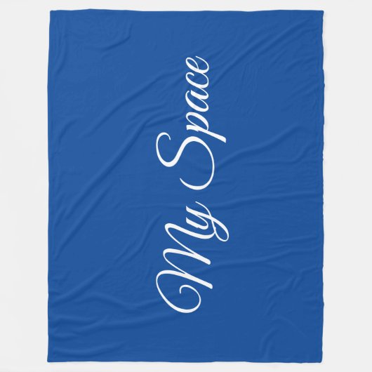My Space blauw Fleece Deken (Voorkant)