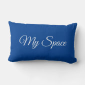 My Space blauw Kussen (Achterkant)