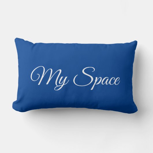 My Space blauw Kussen (Voorkant)