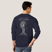 My spacewalk Journey (Dark mode) | Men Long Sleeve T-shirt (Achterkant volledig)