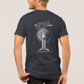My spacewalk Journey (Dark mode) | Men Tri-Blend Shirt (Achterkant)